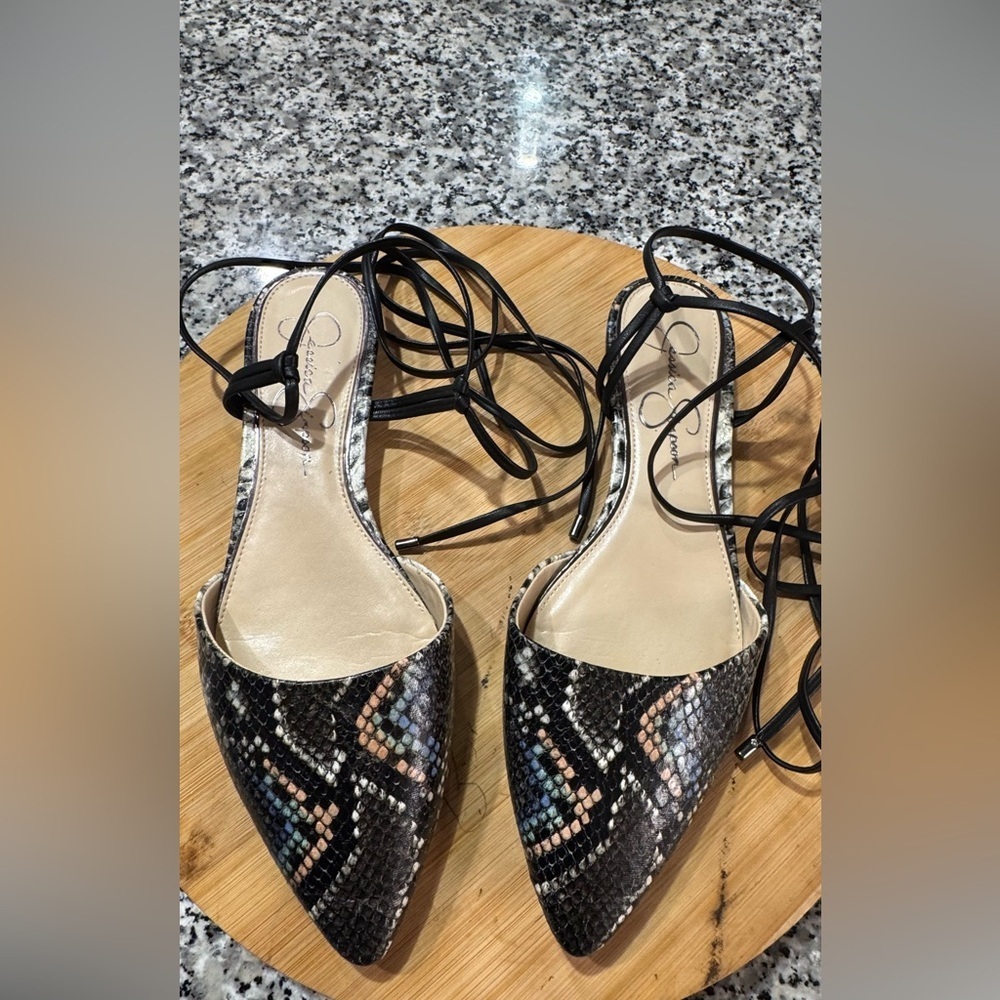 Jessica Simpson Chic Black Multi-Color Women's Shoes